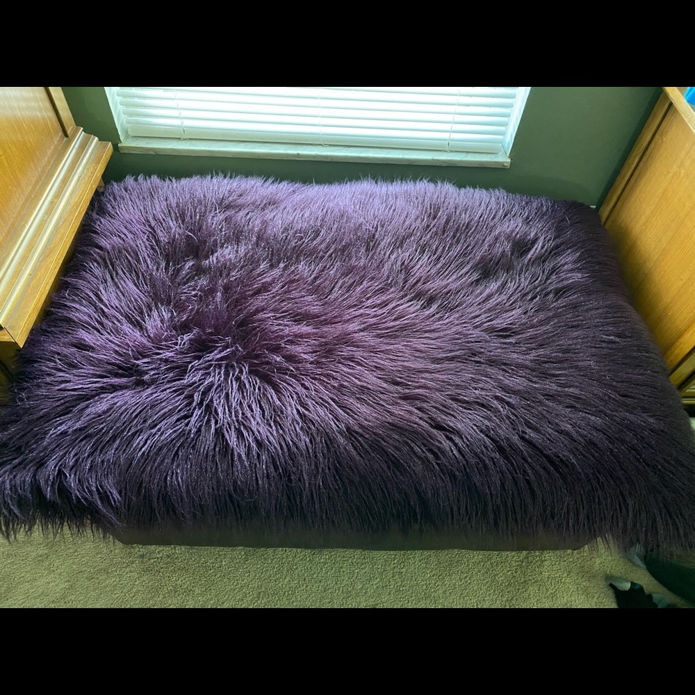 Spirithoods Midnight Purple Alpaca Sample Rug OOAK
